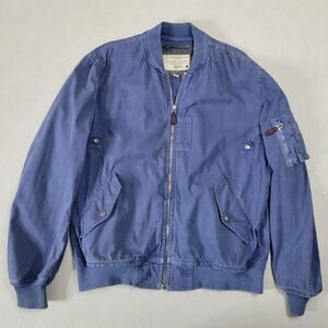 Cockpit USA Civilian Pilot Training Flight Navy Cotton Canvas Jacket Size XXL .